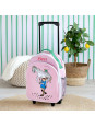 Walizka na kółkach dla dzieci, różowa Pippi