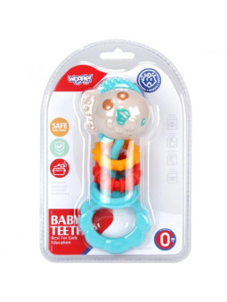 WOOPIE BABY Zabawka Sensoryczna 2w1 Grzechotka Gryzak
