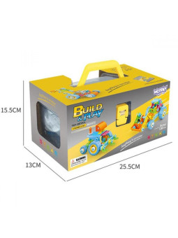 WOOPIE Zestaw Pojazdów Klocki Konstrukcyjny 6w1 STEM