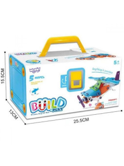 WOOPIE Zestaw Pojazdów Klocki Konstrukcyjne 5w1 STEM