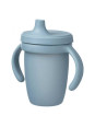 Silikonowy kubek z ustnikiem, błękitny, b.box Silikonowy kubek z ustnikiem, błękitny, b.box