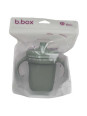 Silikonowy kubek z ustnikiem, szałwiowy, b.box Silikonowy kubek z ustnikiem, szałwiowy, b.box