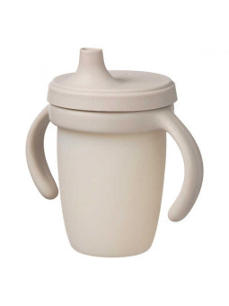 Silikonowy kubek z ustnikiem, latte, b.box