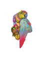Puzzle drewniane kolorowe Papuga Puzzle drewniane kolorowe Papuga