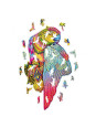 Puzzle drewniane kolorowe Papuga Puzzle drewniane kolorowe Papuga