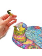 Puzzle drewniane kolorowe Papuga Puzzle drewniane kolorowe Papuga