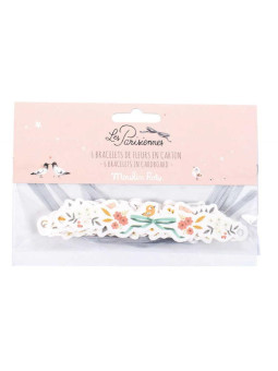 Zestaw 6 papierowych bransoletek Paryżanka 642561