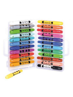 Kredki woskowe 24 kolory LES POPIPOP 661601