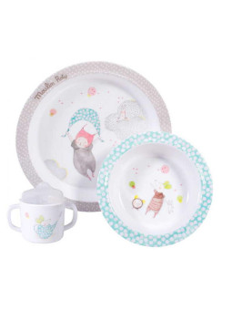 Zestaw naczyń LES PETITS DODOS śr22 cm 663230