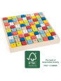 Sudoku gra logiczna dla dzieci, pomoce montessori small foot design - drewniana gra edukacyjna dla 6 latka