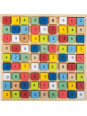 Sudoku gra logiczna dla dzieci, pomoce montessori small foot design - drewniana gra edukacyjna dla 6 latka