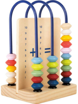 Zabawa edukacyjna Liczydło drewniane dla dzieci - 30 korali, pomoce Montessori, zabawka drewniana , zabawka dla 6 latka