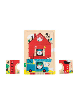 Puzzle drewniane 3 warstwowe 1,2,3 TO MY! 713301