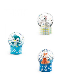 Mini kule śnieżne "ZWIERZĄTKA" kpl 3 szt DD03442