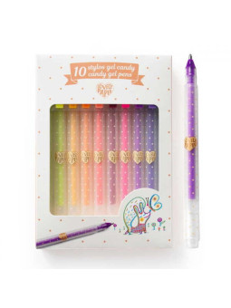 Zestaw 10 długopisów żelowych CANDY DD03779