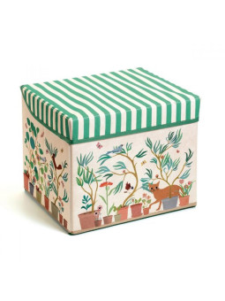 Materiałowe pudełko siedzisko OGRÓD  DD04483