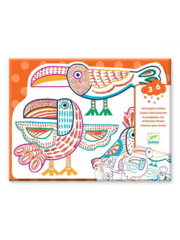 Magiczne kolorowanki - DZIKIE RODZINKI DJ00066