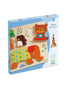 Drewn. puzzle przestrz. PIRAMIDA ZWIERZĄT DJ01056