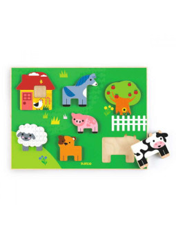 Drewniane puzzle NA FARMIE DJ01069