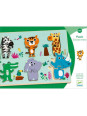 Puzzle drewniane dwuelementowe DŻUNGLA DJ01258 Puzzle drewniane dwuelementowe DŻUNGLA DJ01258