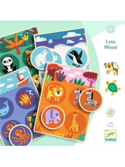 Gra edukacyjna LOTO ZWIERZĘTA ŚWIATA DJ01615