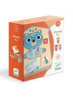 Drewniane puzzle PRZEBIERANKI DJ01678