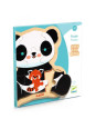 Drewniane puzzle w ramce PANDA DJ01821 Drewniane puzzle w ramce PANDA DJ01821