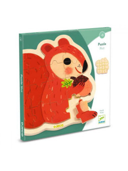 Drewniane puzzle w ramce WIEWIÓRKA DJ01824