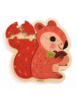 Drewniane puzzle w ramce WIEWIÓRKA DJ01824 Drewniane puzzle w ramce WIEWIÓRKA DJ01824