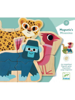 Magnetyczne puzzle drew.zwierzątka 4 elem. DJ03126