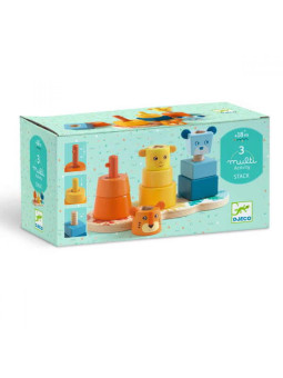 Drewniana układanka zwierzątka MULTI STACK DJ06290