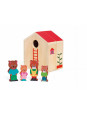 Drewniana zabawka mini domek DJ06385 Drewniana zabawka mini domek DJ06385