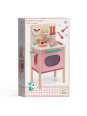 Drewniana kuchenka różowa DJ06504 Drewniana kuchenka różowa DJ06504