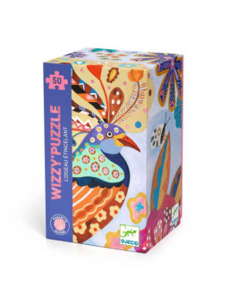 Puzzle kartonowe WIZZY' "EGZOTYCZNY PTAK" DJ07022