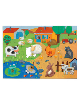 Puzzle sensoryczne FARMA DJ07117