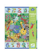 Puzzle kartonowe gigant "DŻUNGLA 1 do 10" DJ07148 Puzzle kartonowe gigant "DŻUNGLA 1 do 10" DJ07148