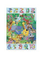 Puzzle kartonowe gigant "DŻUNGLA 1 do 10" DJ07148 Puzzle kartonowe gigant "DŻUNGLA 1 do 10" DJ07148
