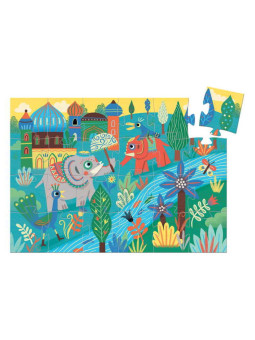 Puzzle w pudełku SŁOŃ AZJATYCKI DJ07208