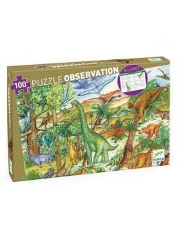 Puzzle Dinozaury z książeczką 100 el. DJ07424