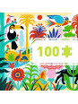 Puzzle tekturowe DŻUNGLA 100 elem. DJ07619 Puzzle tekturowe DŻUNGLA 100 elem. DJ07619