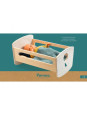 Drewniana kołyska dla lalek KOLEKCJA POMEA DJ07862 Drewniana kołyska dla lalek KOLEKCJA POMEA DJ07862