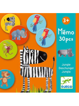 Gra pamięciowa Dżungla 30 elementów DJ08159
