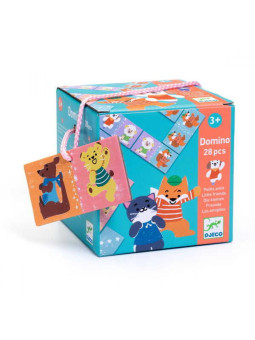 Gra edukacyjna domino MALI PRZYJACIELE  DJ08185