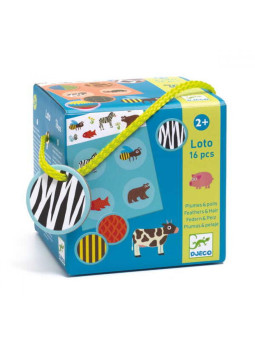 Gra edukacyjna loto MAŁE ZWIERZĄTKA DJ08191