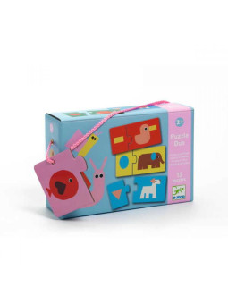 Puzzle duo KSZTAŁTY I ZWIERZĘTA DJ08256