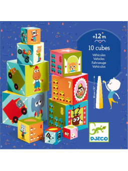 Układanka z klocków  POJAZDY DJ08508