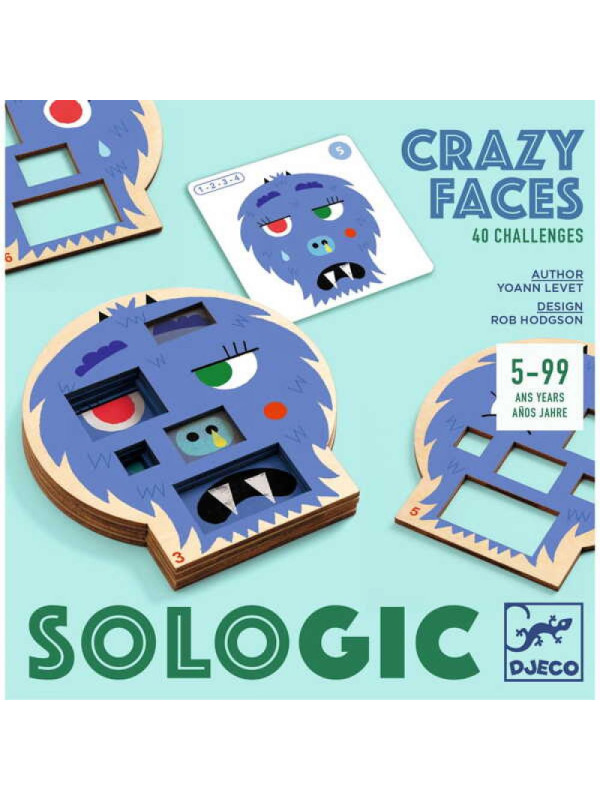Gra logiczna CRAZY FACES DJ08591