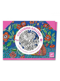 Obrazy do kolorowania w teczce - KWIATY DJ08692