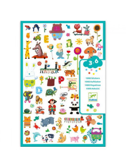 Zestaw naklejek ze zwierzątkami 1000 el.DJ08950