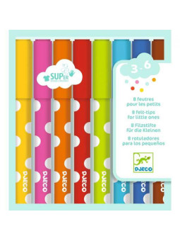 Flamastry dla najmłodszych 8 kolorów DJ09001